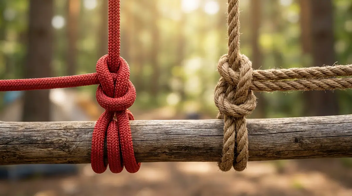 【初心者向け】まず覚えたい基本のテントロープの結び方2選