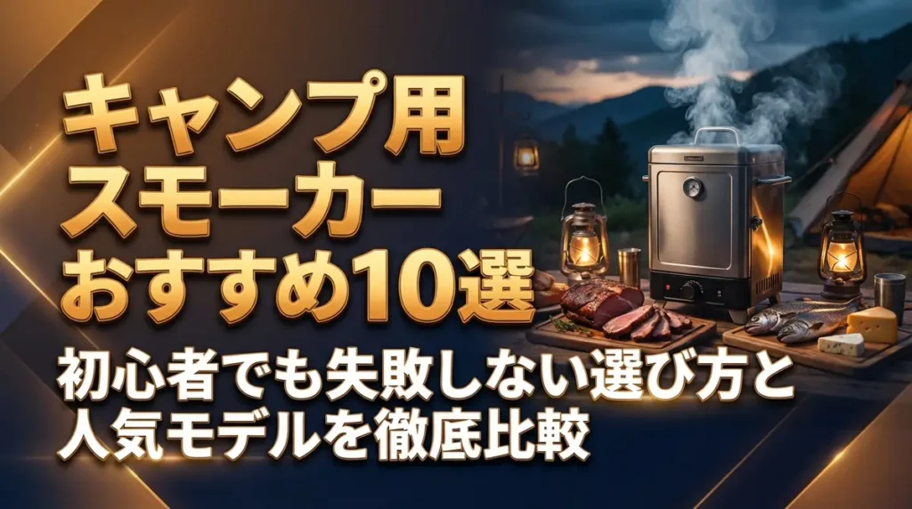 キャンプ用スモーカーおすすめ10選｜初心者でも失敗しない選び方と人気モデルを徹底比較