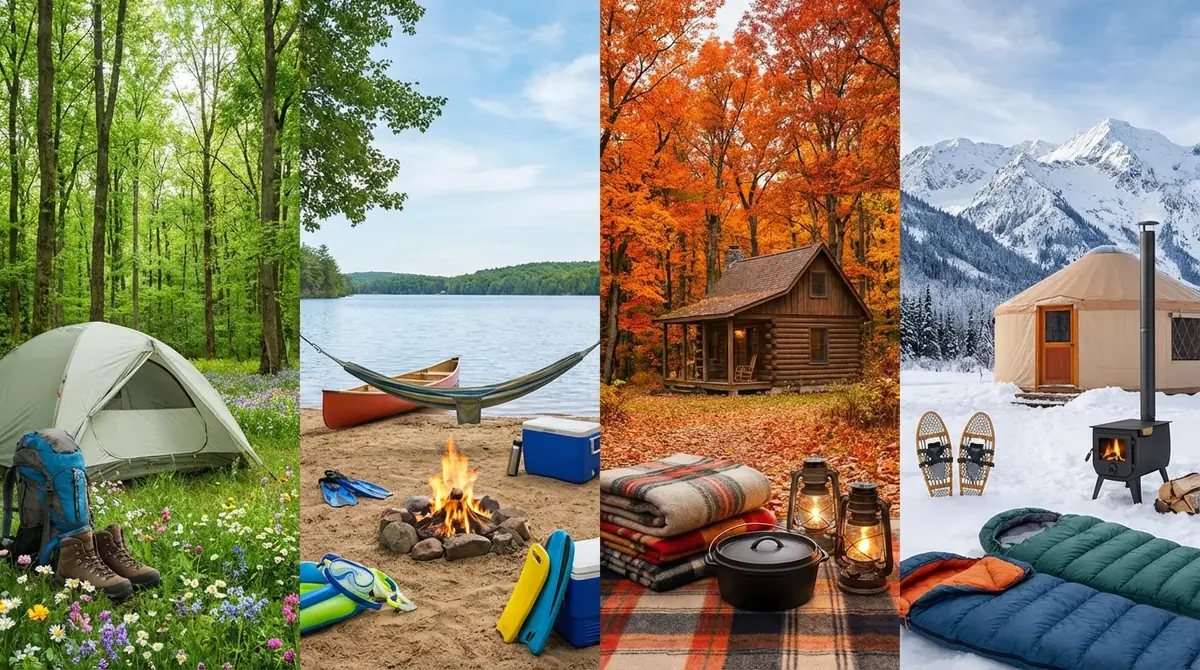 【季節別】春夏秋冬で変わるキャンプの持ち物