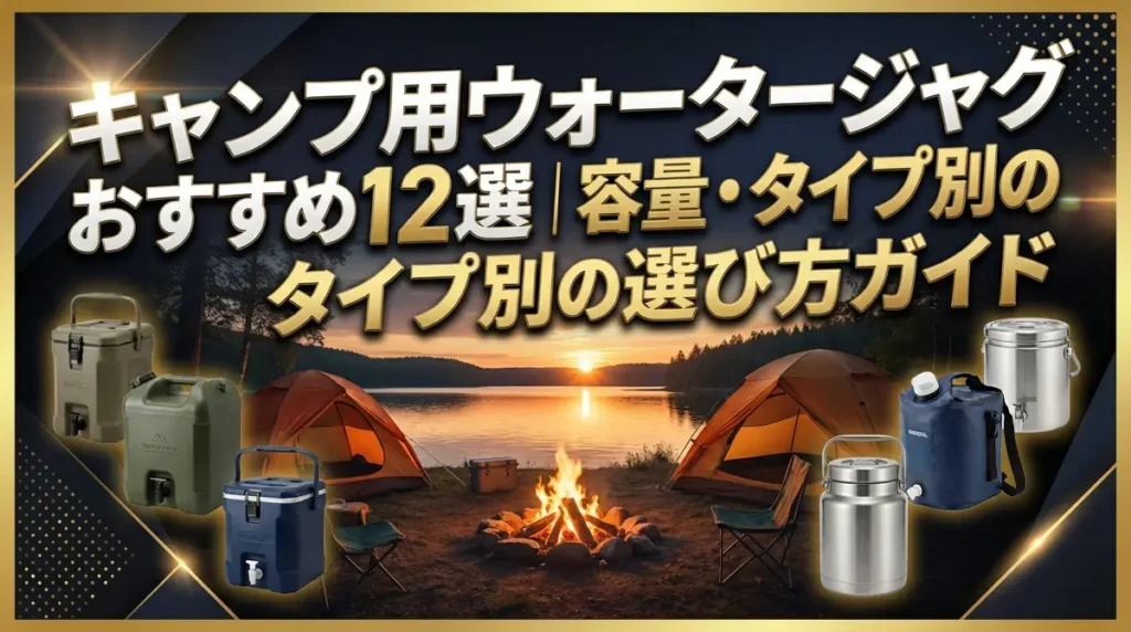キャンプ用ウォータージャグおすすめ12選｜容量・タイプ別の選び方ガイド