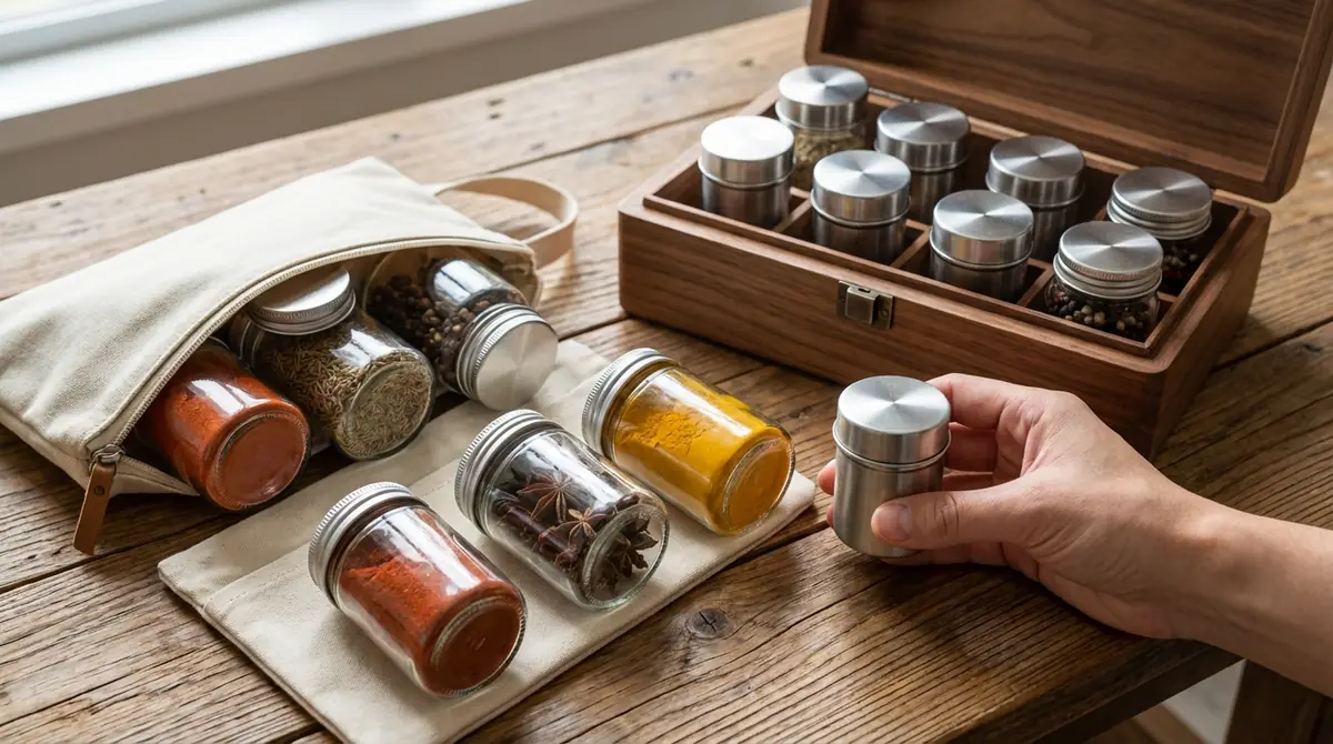 スパイスの持ち運び方｜こぼれない収納術