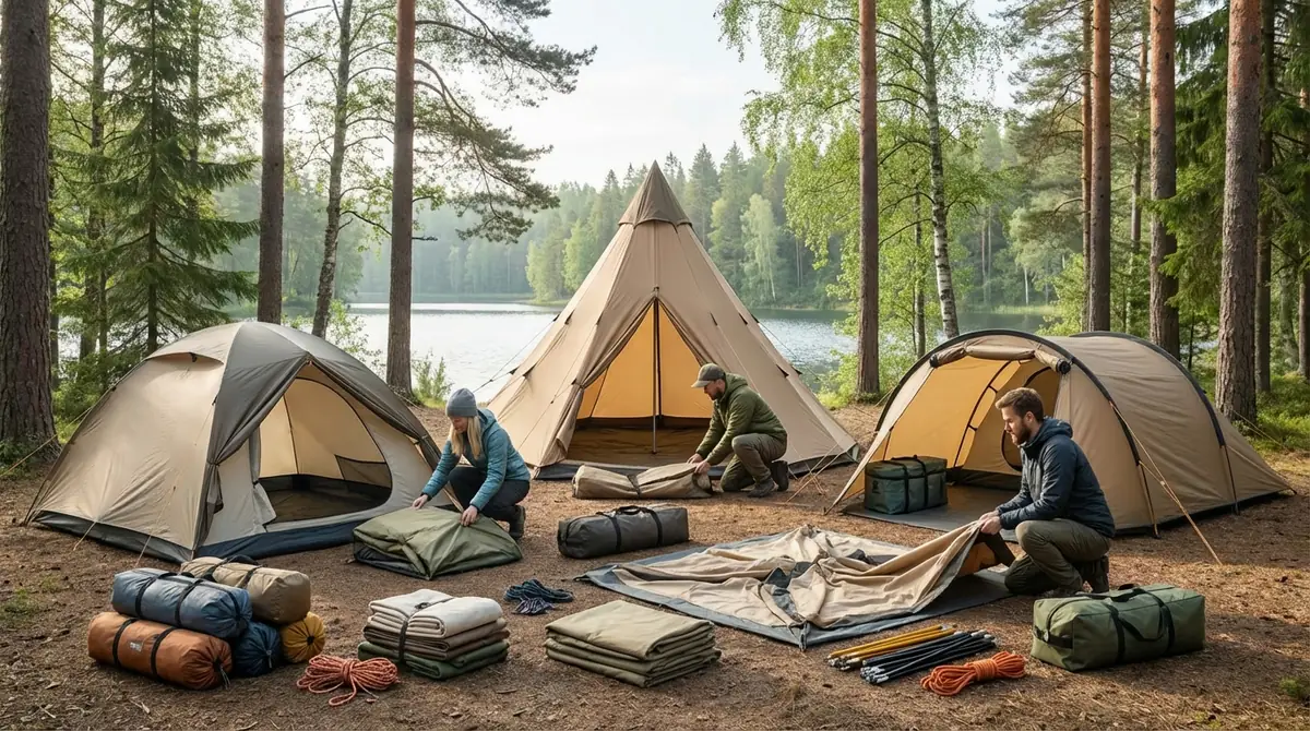 テントの種類別｜撤収ポイントとたたみ方のコツ