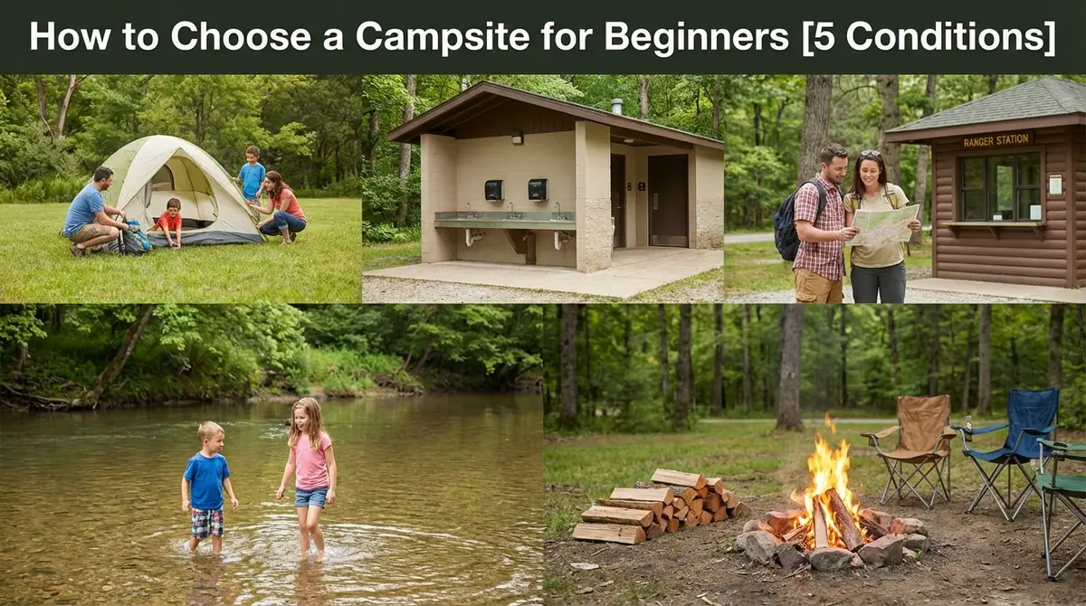 初心者向けキャンプ場の選び方【5つの条件】