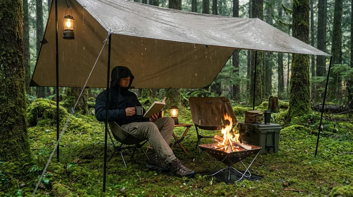雨の日でも楽しめるソロキャンプの過ごし方