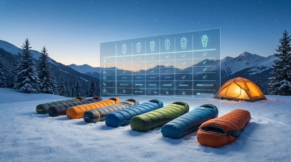 冬用シュラフおすすめ15選｜スペック比較表