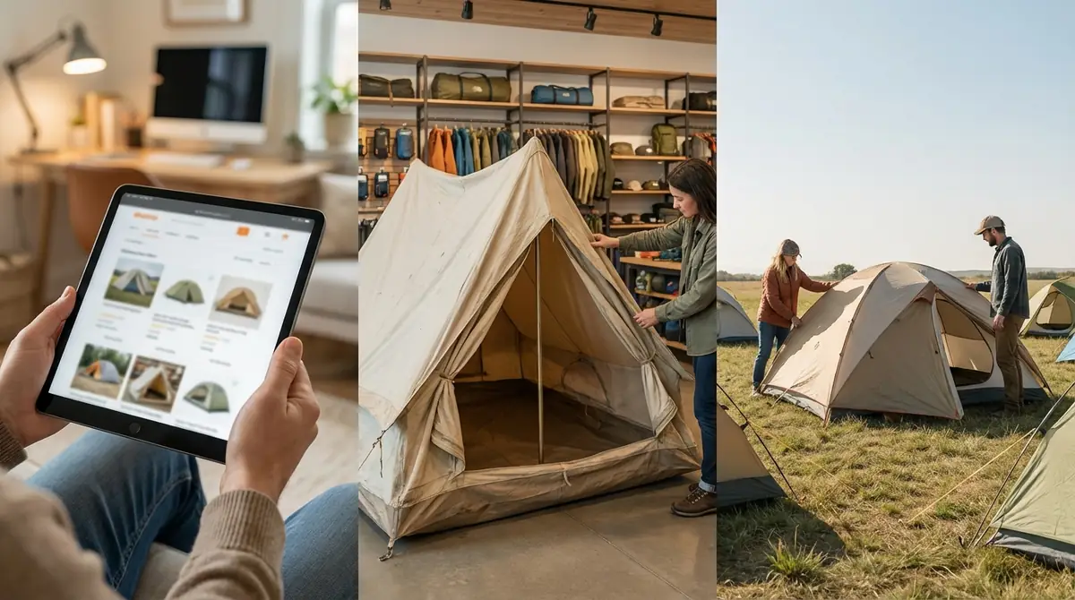 中古テントの購入場所別｜注意点と選び方