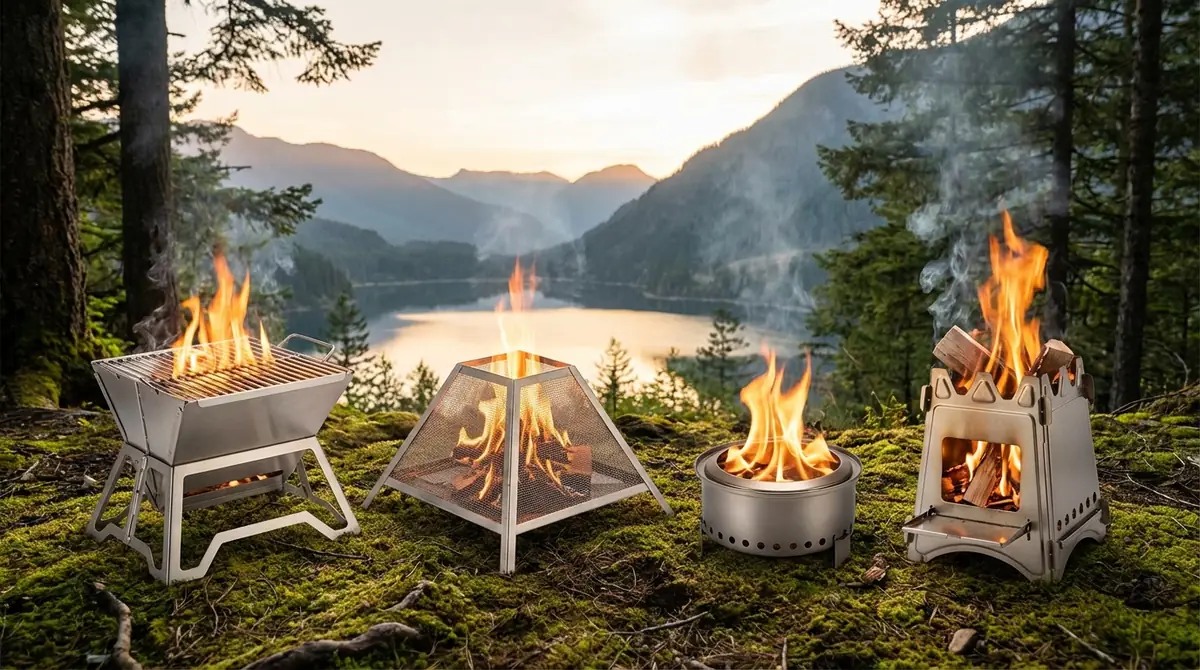 ソロ用焚き火台の種類と特徴｜タイプ別に解説