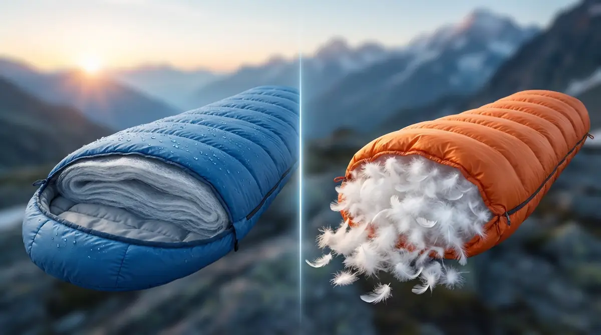 化繊シュラフとは？ダウンとの違いを30秒で解説