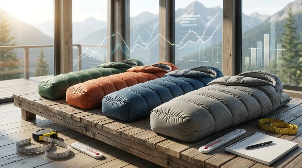 ダウンシュラフおすすめ比較表【スペック一覧】