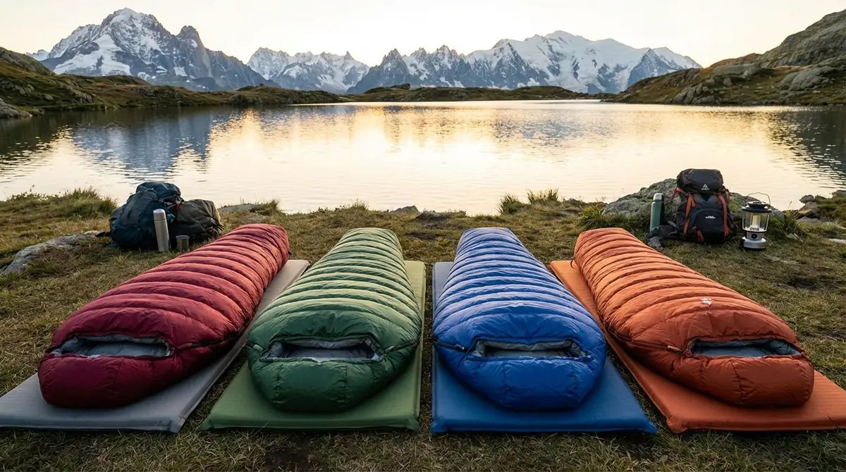 主要ブランド4社の特徴とおすすめダウンシュラフ