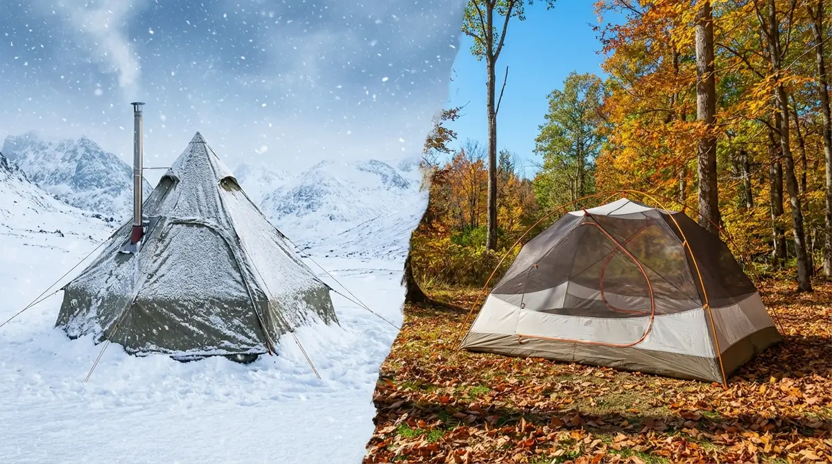 冬用ソロテントとは？3シーズンテントとの違いを解説